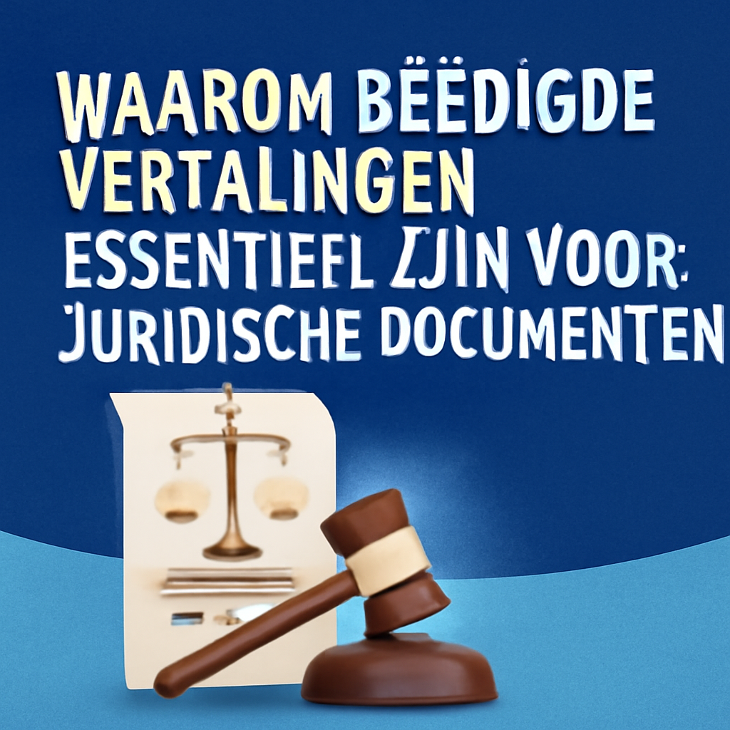 Het Belang van Beƫdigde Vertalingen voor Juridische Documenten